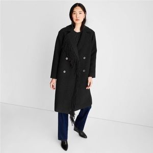 Future Collective with Reese Bluestein Oversized Fringe Coat M